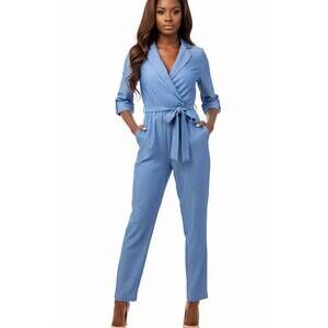 NEW FASHION SPACE vintage-inspired jumpsuit in chambray
